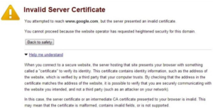 SSL certificate
