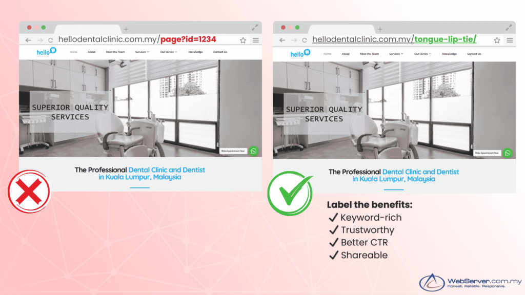 Improving website pages crawlability